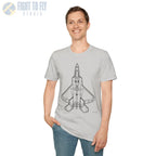 F-22 Raptor Top View T-Shirt - Pilot gifts - WWII warbird t-shirt