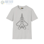 F-22 Raptor Top View T-Shirt - Pilot gifts - WWII warbird t-shirt
