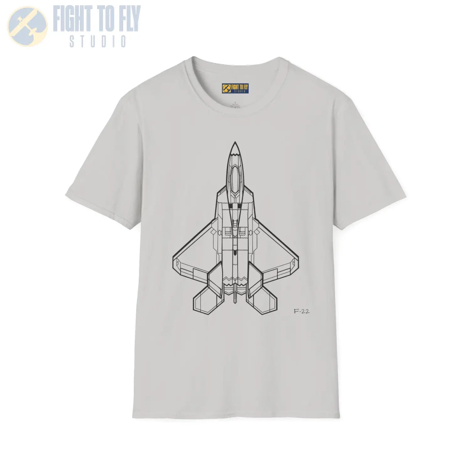 F-22 Raptor Top View T-Shirt - Pilot gifts - WWII warbird t-shirt