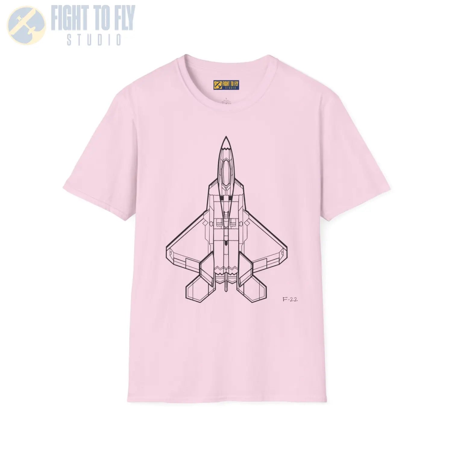 F-22 Raptor Top View T-Shirt - Pilot gifts - WWII warbird t-shirt