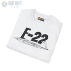 F-22 Raptor Side Profile T-Shirt - Pilot gifts - WWII warbird t-shirt