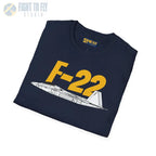 F-22 Raptor Side Profile T-Shirt - Pilot gifts - WWII warbird t-shirt