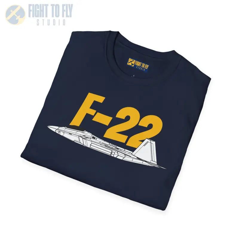 F-22 Side Profile T-Shirt – Stealth Air Dominance Fighter Tee - Pilot gifts - WWII warbird t-shirt