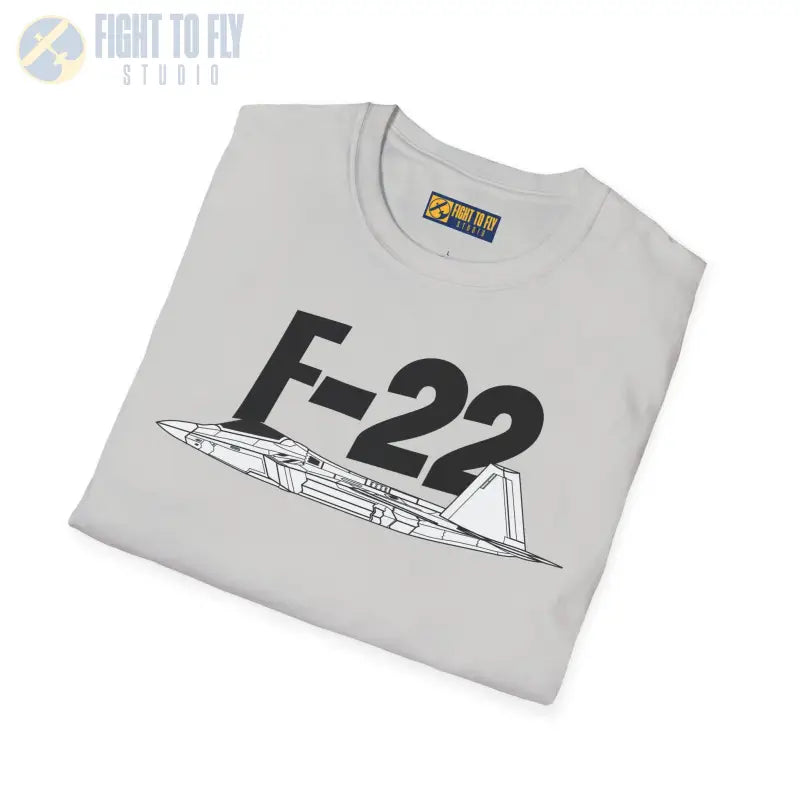 F-22 Side Profile T-Shirt – Stealth Air Dominance Fighter Tee - Pilot gifts - WWII warbird t-shirt