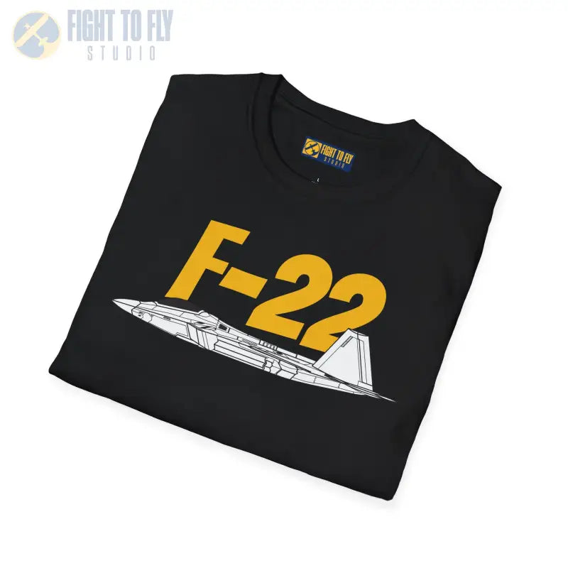 F-22 Side Profile T-Shirt – Stealth Air Dominance Fighter Tee - Pilot gifts - WWII warbird t-shirt