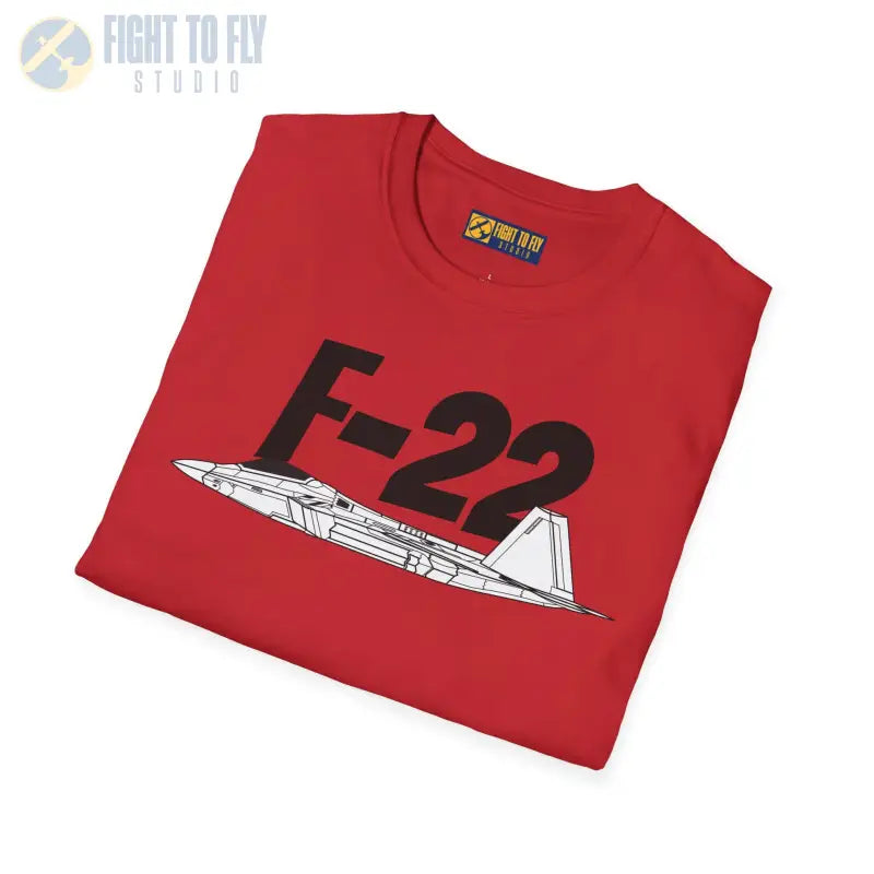 F-22 Side Profile T-Shirt – Stealth Air Dominance Fighter Tee - Pilot gifts - WWII warbird t-shirt