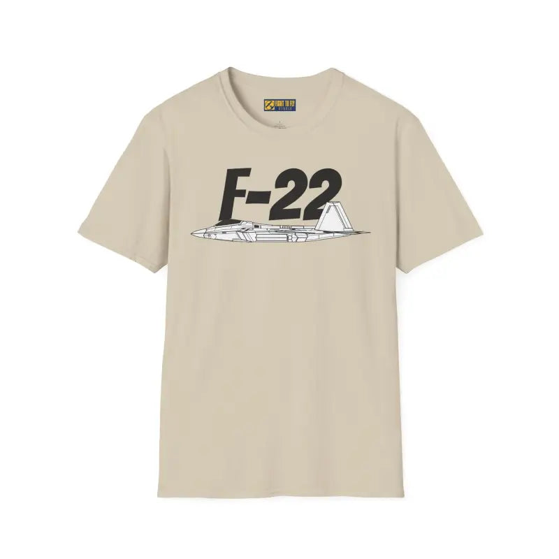 F-22 Side Profile T-Shirt – Stealth Air Dominance Fighter Tee - Pilot gifts - WWII warbird t-shirt