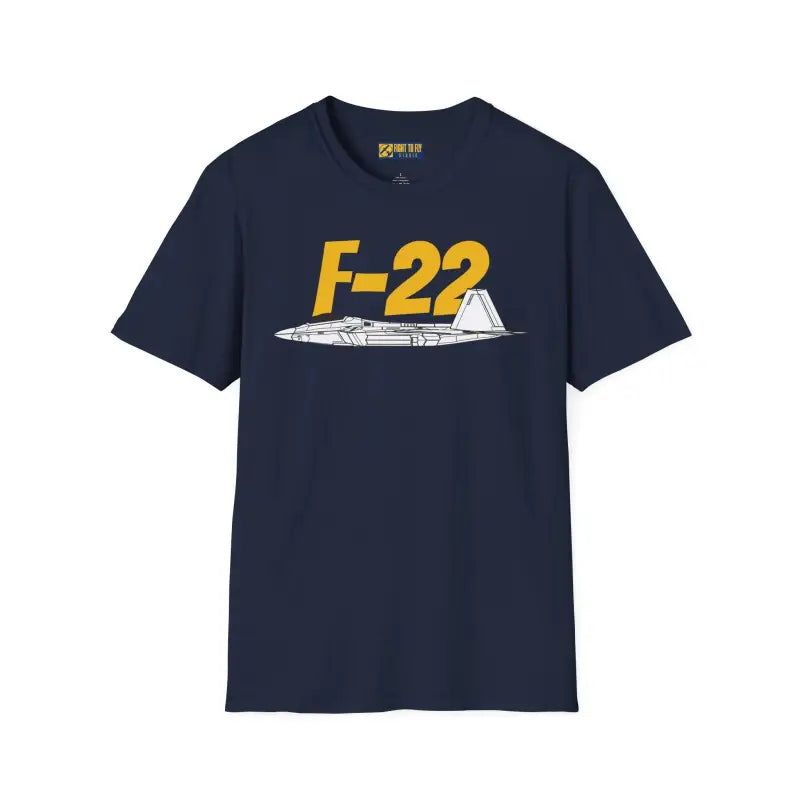 F-22 Side Profile T-Shirt – Stealth Air Dominance Fighter Tee - Pilot gifts - WWII warbird t-shirt
