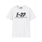 F-22 Raptor Side Profile T-Shirt - Pilot gifts - WWII warbird t-shirt
