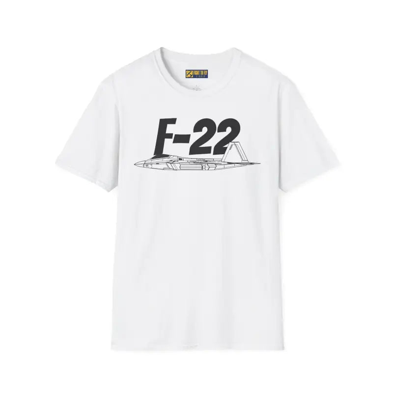 F-22 Side Profile T-Shirt – Stealth Air Dominance Fighter Tee - Pilot gifts - WWII warbird t-shirt