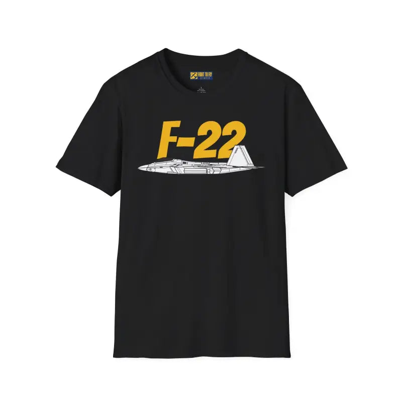 F-22 Side Profile T-Shirt – Stealth Air Dominance Fighter Tee - Pilot gifts - WWII warbird t-shirt