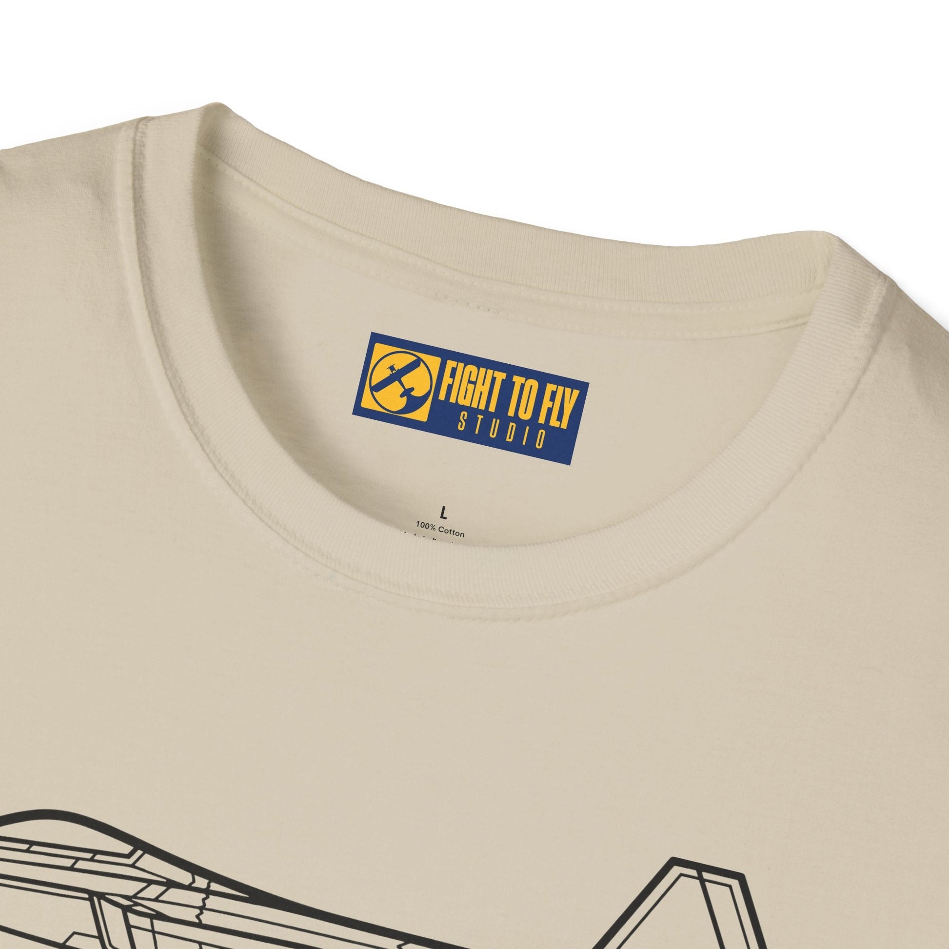 F-22 Side View T-Shirt – Raptor Stealth Fighter Jet Profile Tee - Pilot gifts - WWII warbird t-shirt