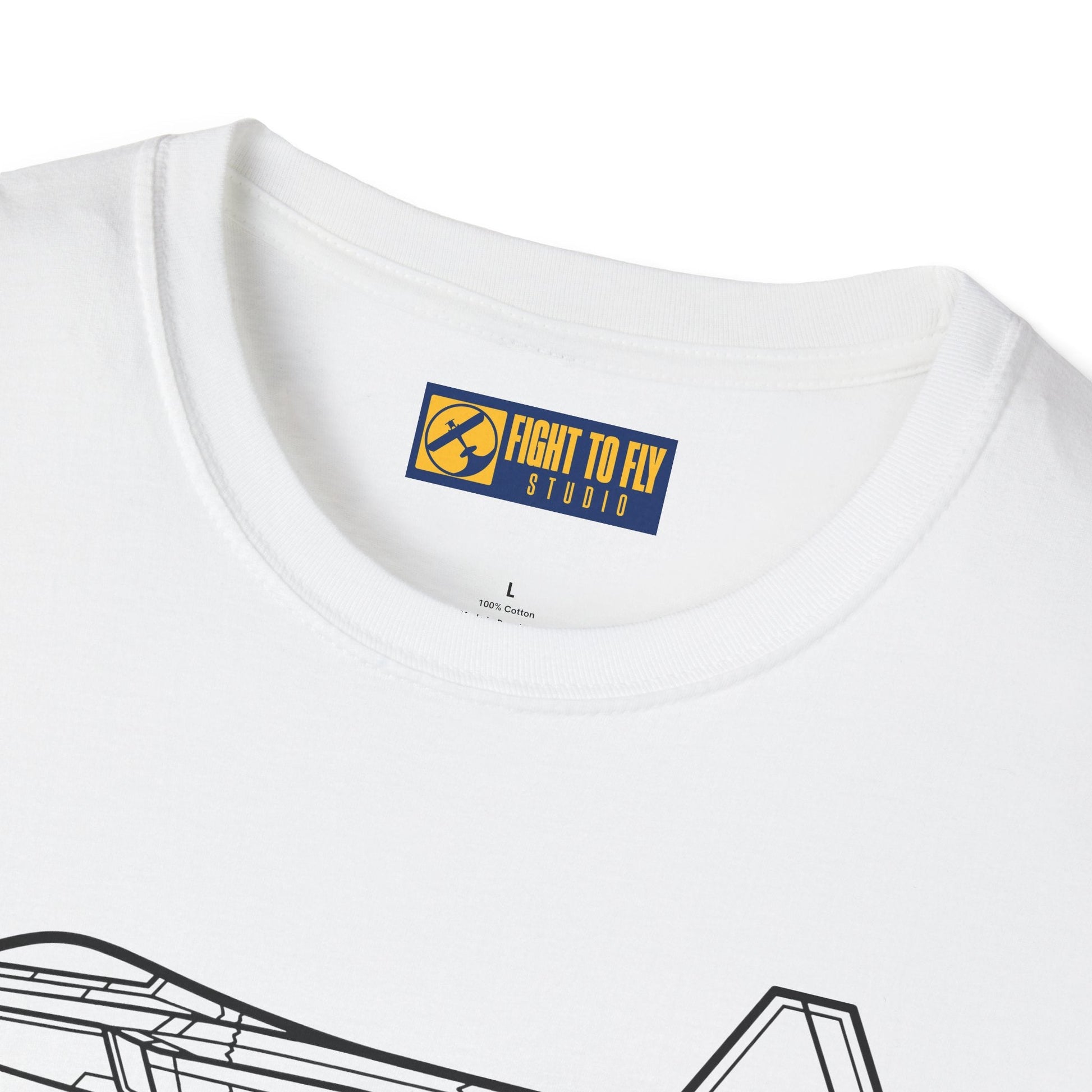 F-22 Side View T-Shirt – Raptor Stealth Fighter Jet Profile Tee - Pilot gifts - WWII warbird t-shirt