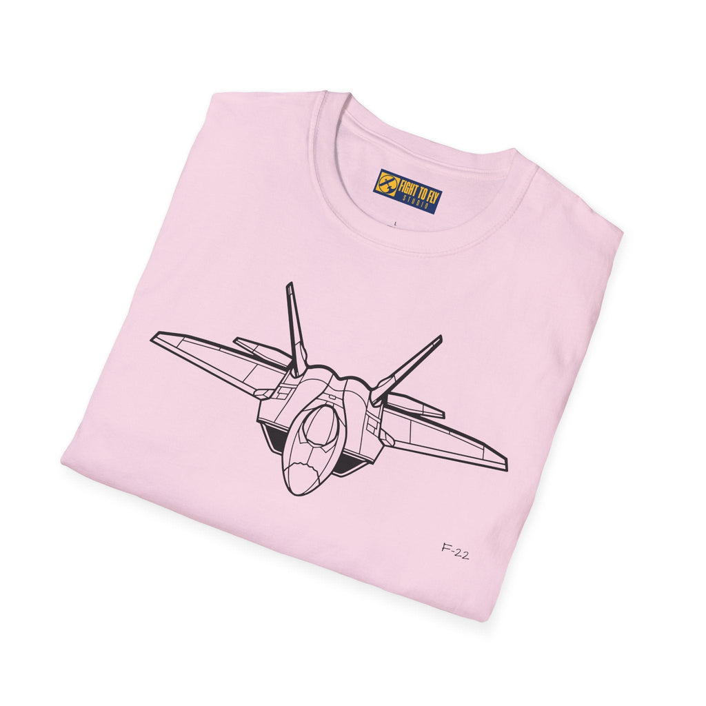 F-22 T-Shirt – Stealth Air Superiority Jet Aviation Tee - Pilot gifts - WWII warbird t-shirt