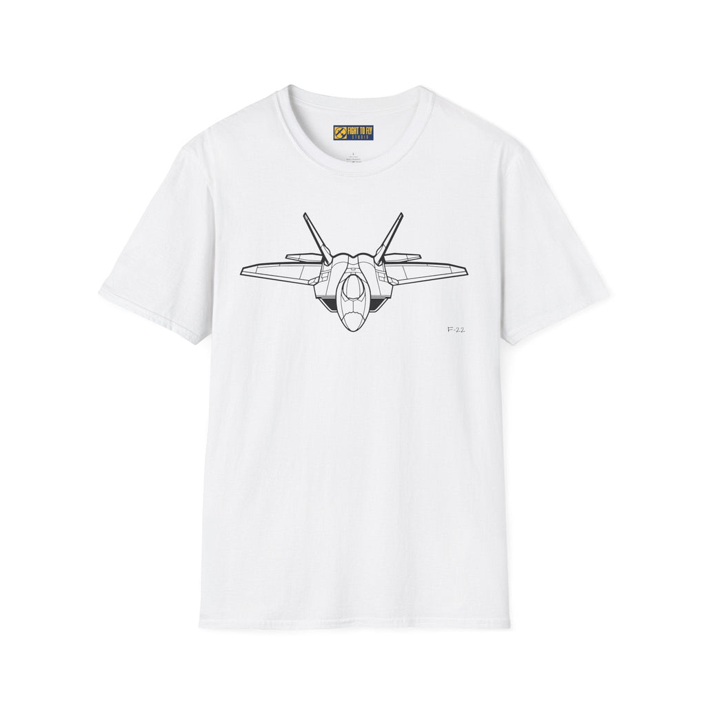 F-22 T-Shirt – Stealth Air Superiority Jet Aviation Tee - Pilot gifts - WWII warbird t-shirt