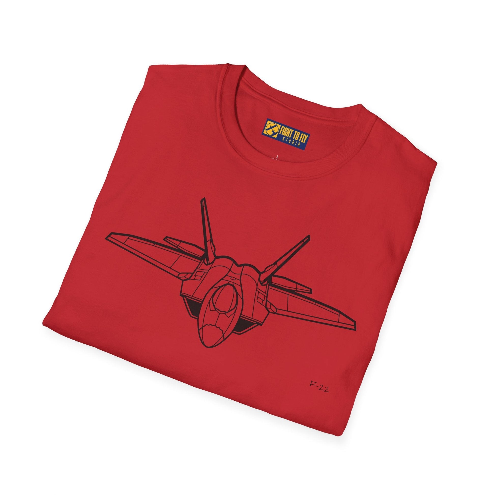 F-22 T-Shirt – Stealth Air Superiority Jet Aviation Tee - Pilot gifts - WWII warbird t-shirt