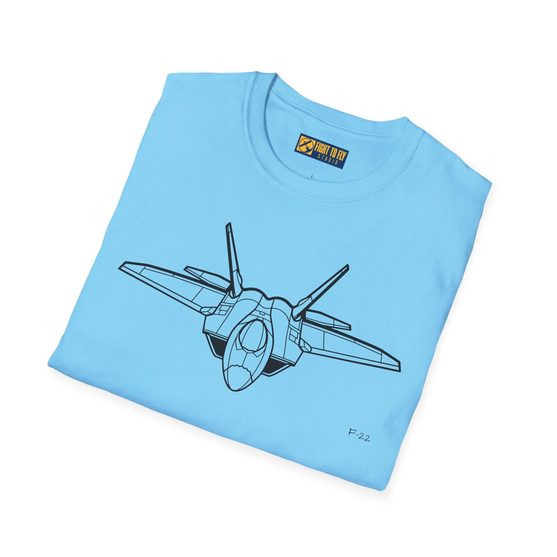 F-22 T-Shirt – Stealth Air Superiority Jet Aviation Tee - Pilot gifts - WWII warbird t-shirt