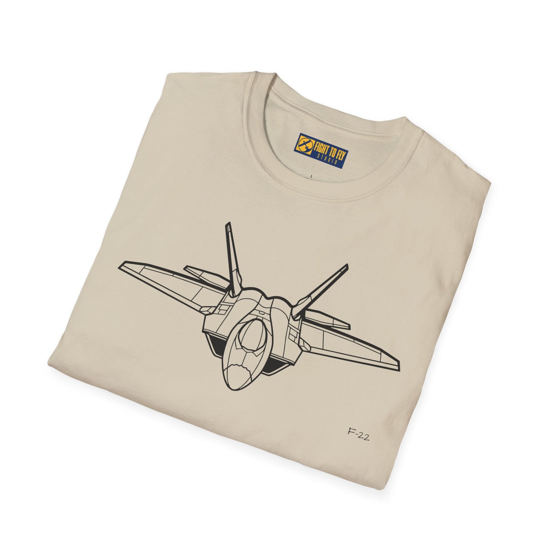 F-22 T-Shirt – Stealth Air Superiority Jet Aviation Tee - Pilot gifts - WWII warbird t-shirt