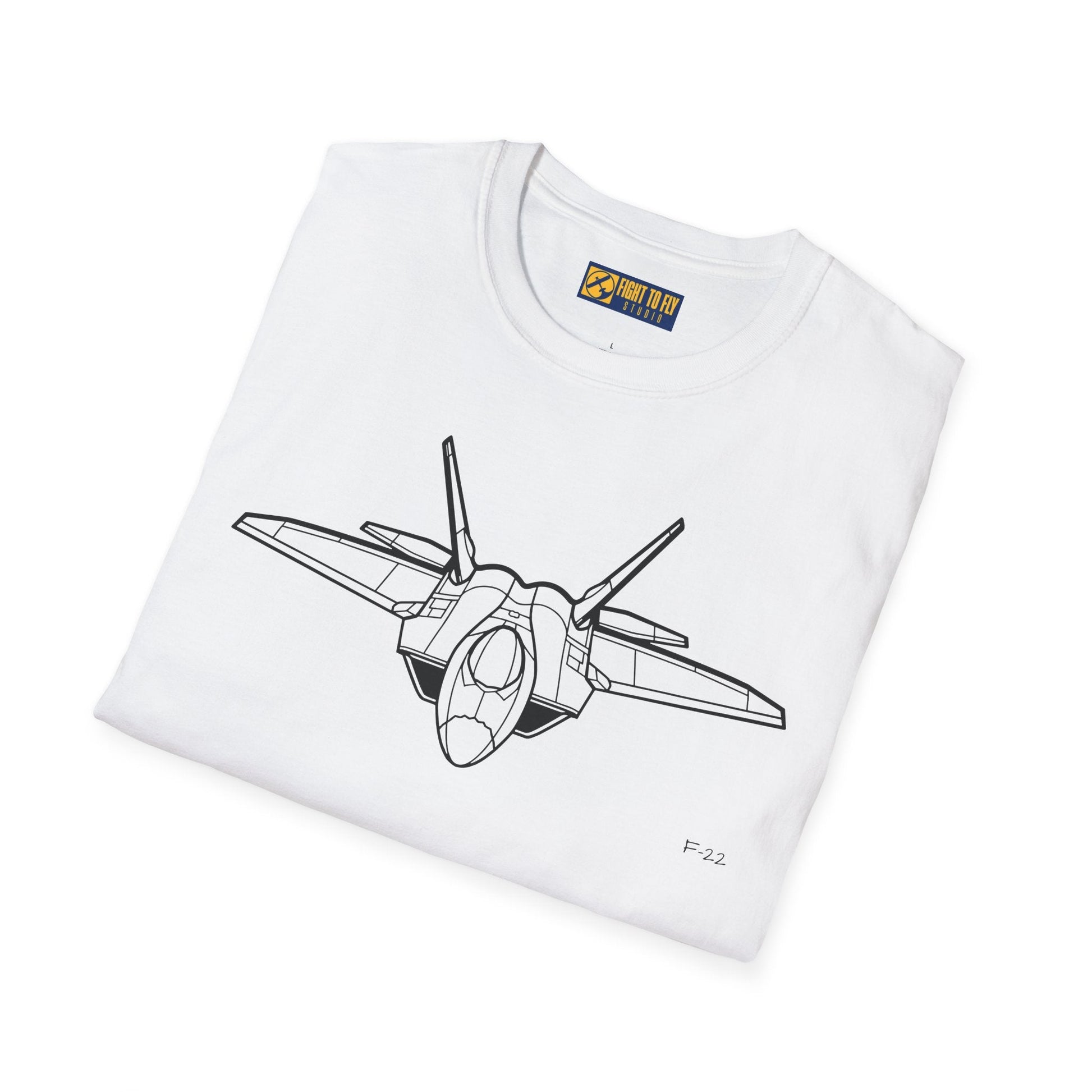 F-22 T-Shirt – Stealth Air Superiority Jet Aviation Tee - Pilot gifts - WWII warbird t-shirt