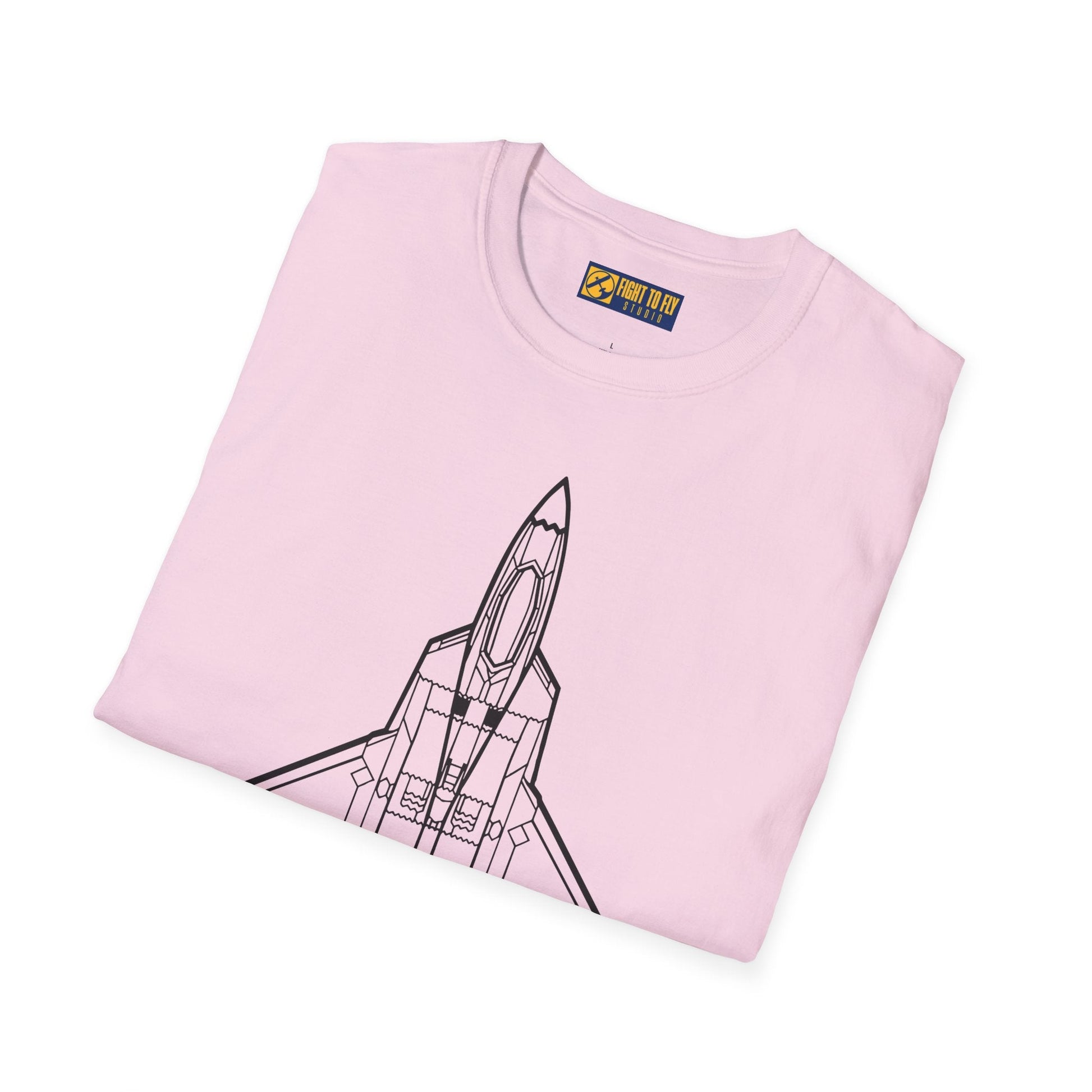 F-22 Top View T-Shirt – Raptor Stealth Fighter Jet Overhead Aviation Tee - Pilot gifts - WWII warbird t-shirt