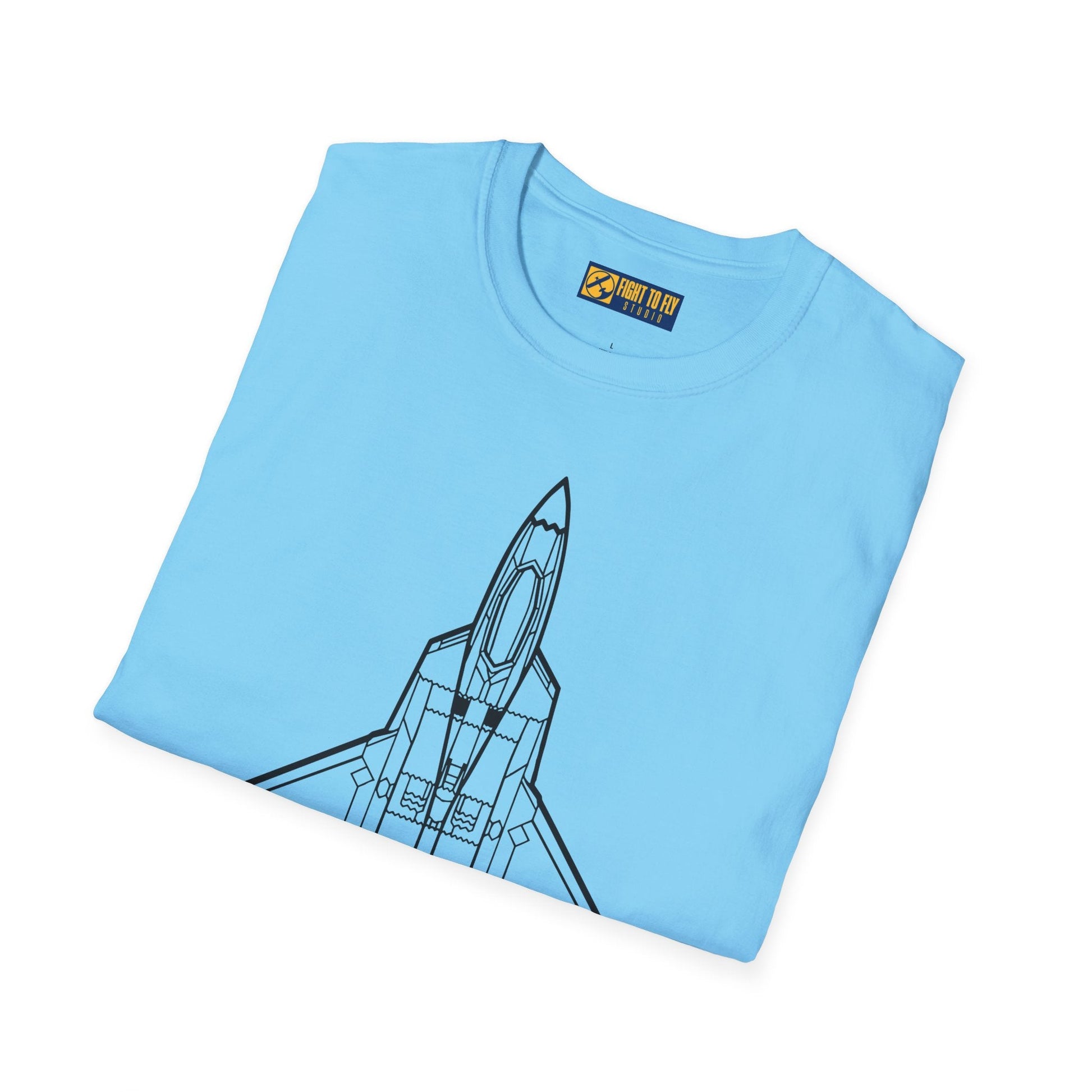 F-22 Top View T-Shirt – Raptor Stealth Fighter Jet Overhead Aviation Tee - Pilot gifts - WWII warbird t-shirt