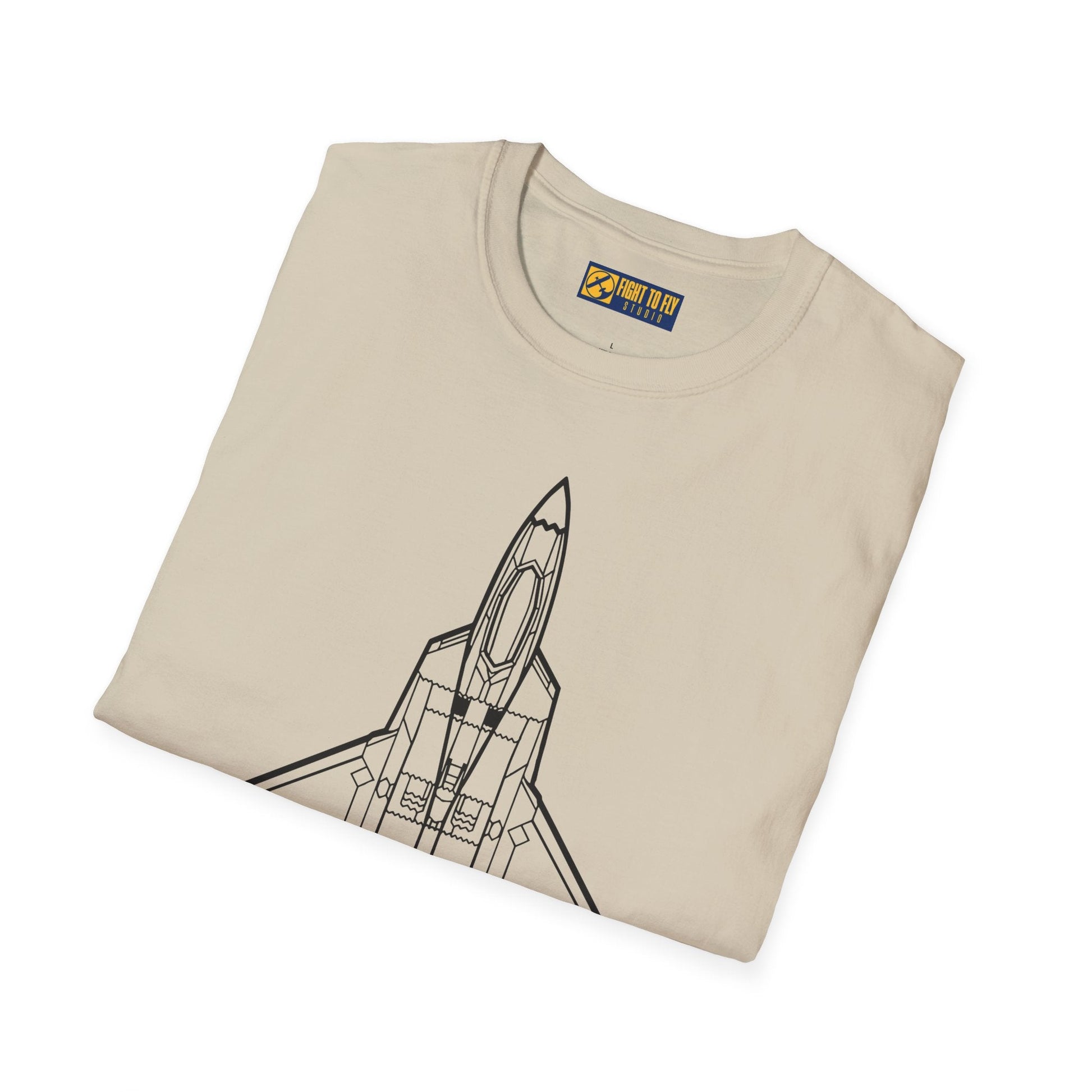 F-22 Top View T-Shirt – Raptor Stealth Fighter Jet Overhead Aviation Tee - Pilot gifts - WWII warbird t-shirt