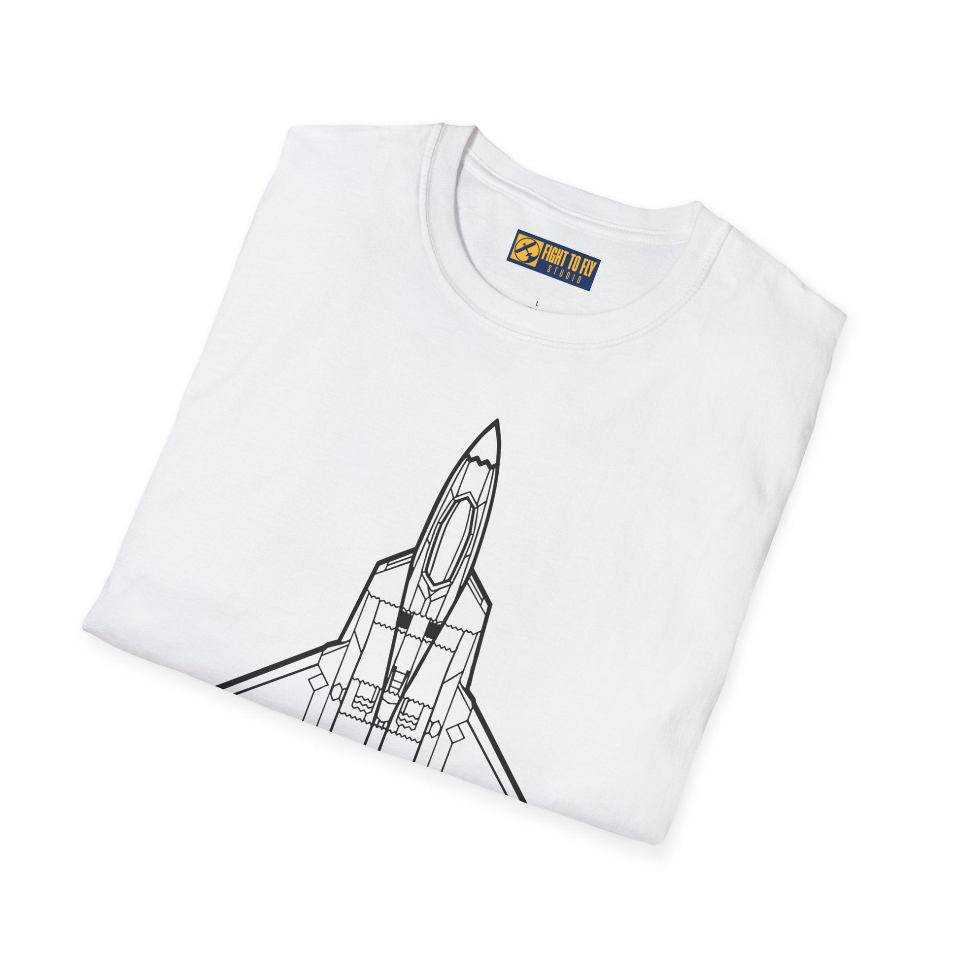 F-22 Top View T-Shirt – Raptor Stealth Fighter Jet Overhead Aviation Tee - Pilot gifts - WWII warbird t-shirt