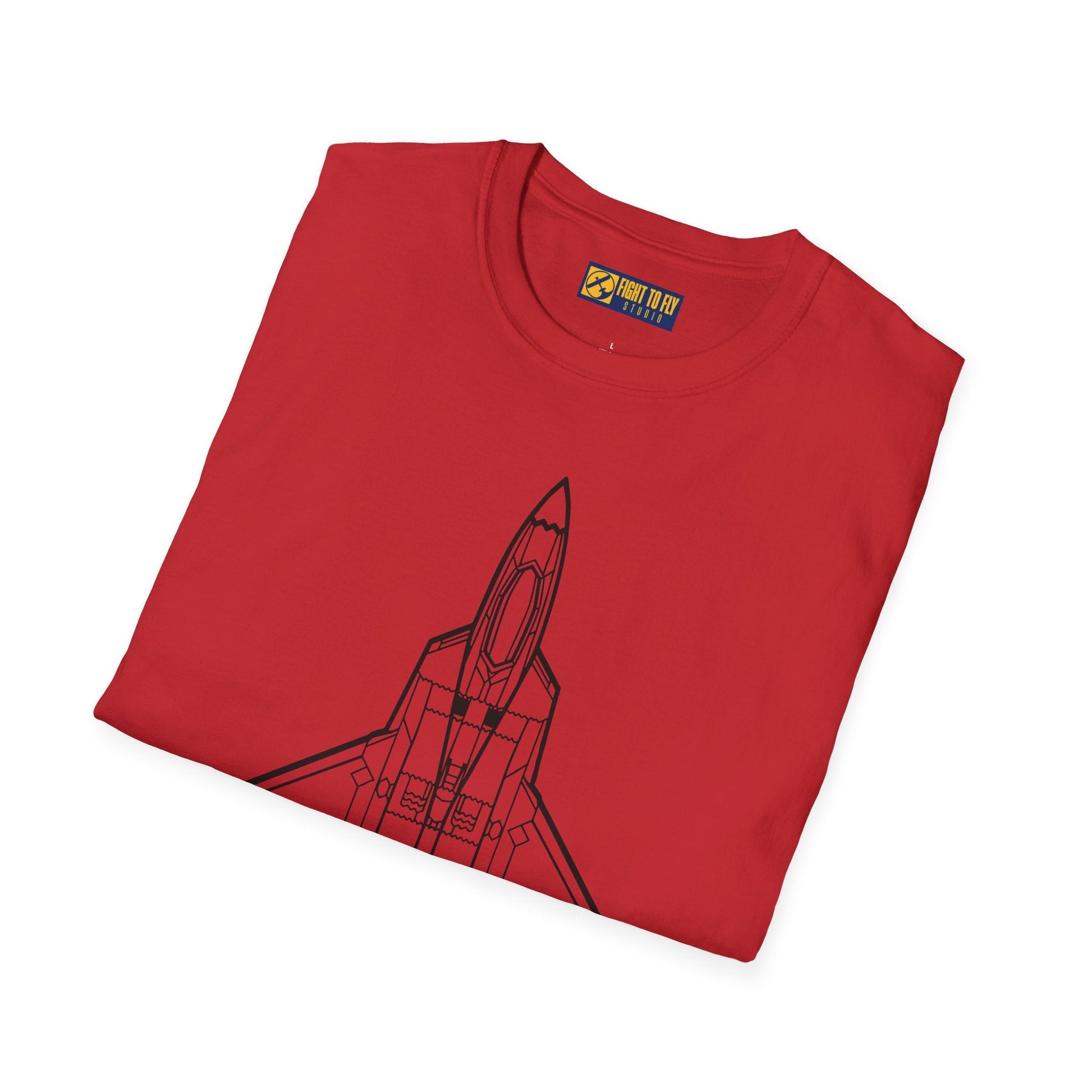 F-22 Top View T-Shirt – Raptor Stealth Fighter Jet Overhead Aviation Tee - Pilot gifts - WWII warbird t-shirt