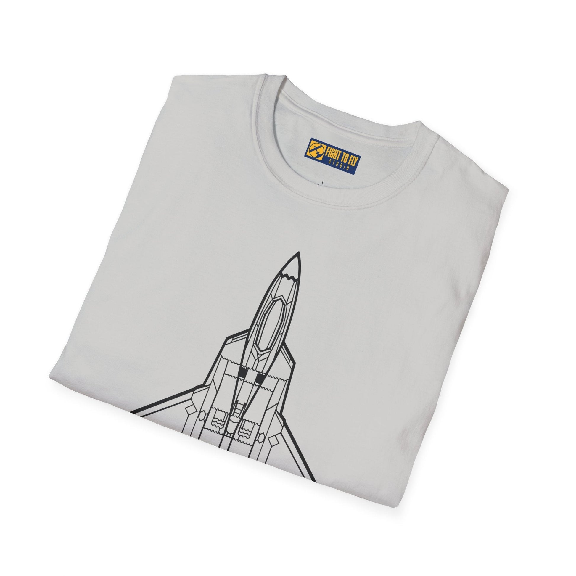 F-22 Top View T-Shirt – Raptor Stealth Fighter Jet Overhead Aviation Tee - Pilot gifts - WWII warbird t-shirt