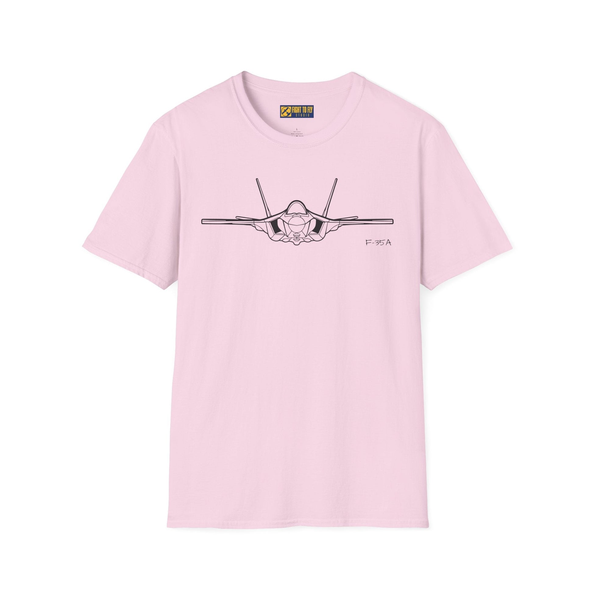 F-35 Front View T-Shirt – Stealth Multirole Jet Head-On Aviation Tee - Pilot gifts - WWII warbird t-shirt