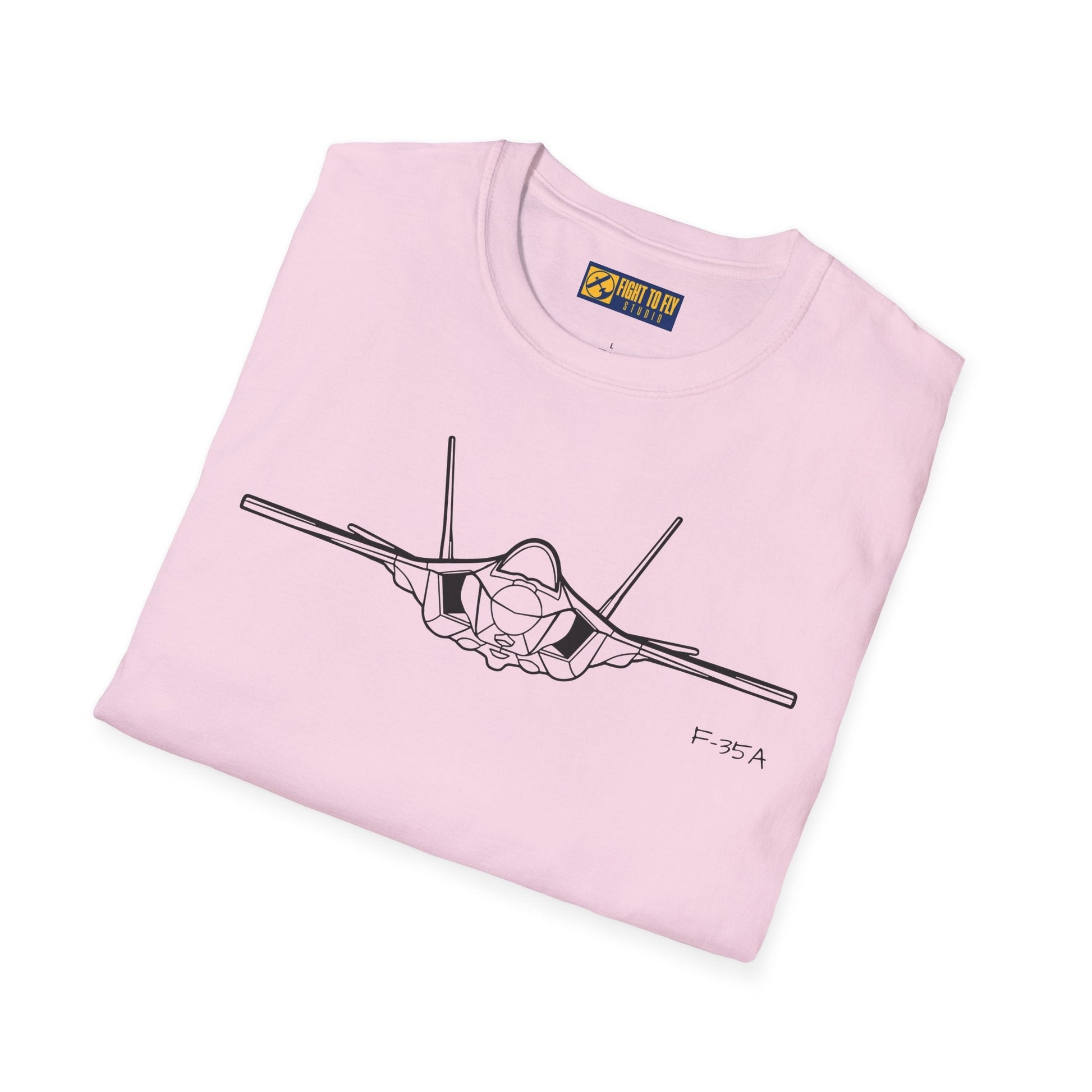 F-35 Front View T-Shirt – Stealth Multirole Jet Head-On Aviation Tee - Pilot gifts - WWII warbird t-shirt