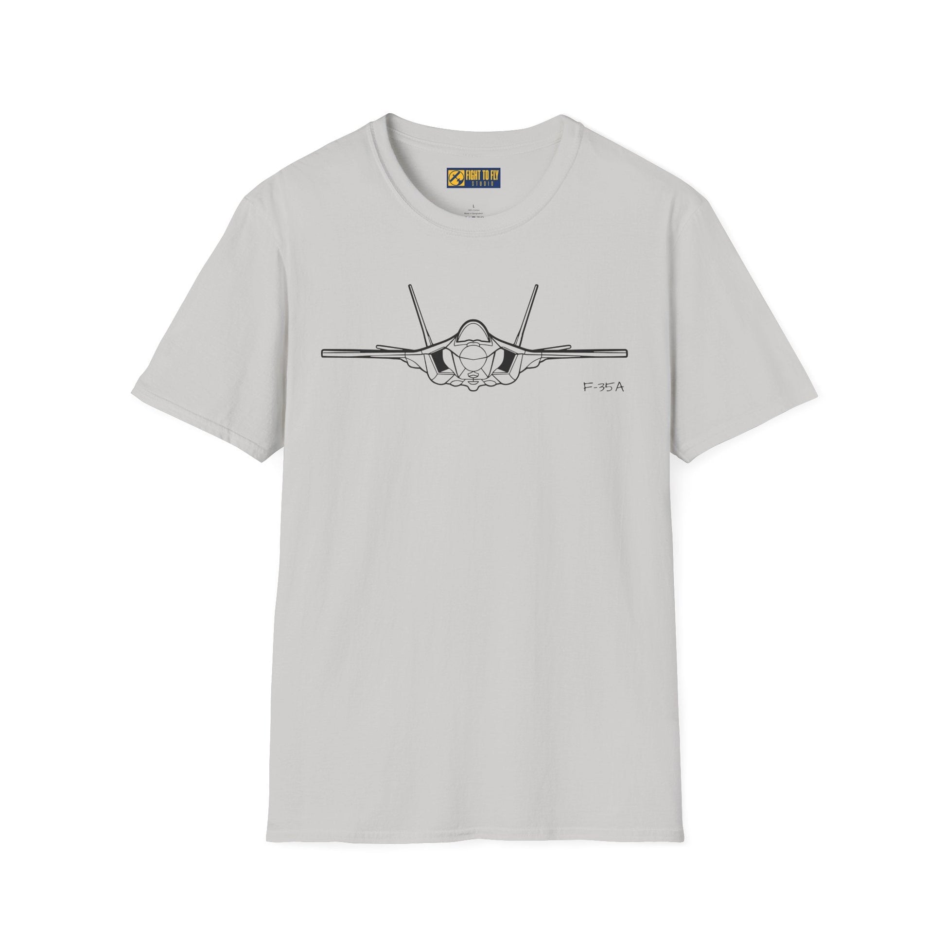 F-35 Front View T-Shirt – Stealth Multirole Jet Head-On Aviation Tee - Pilot gifts - WWII warbird t-shirt