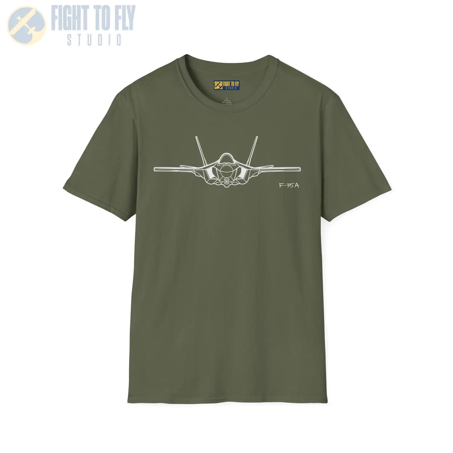 F 35 Lightning Front View T Shirt Pilot gifts WWII warbird t shirt