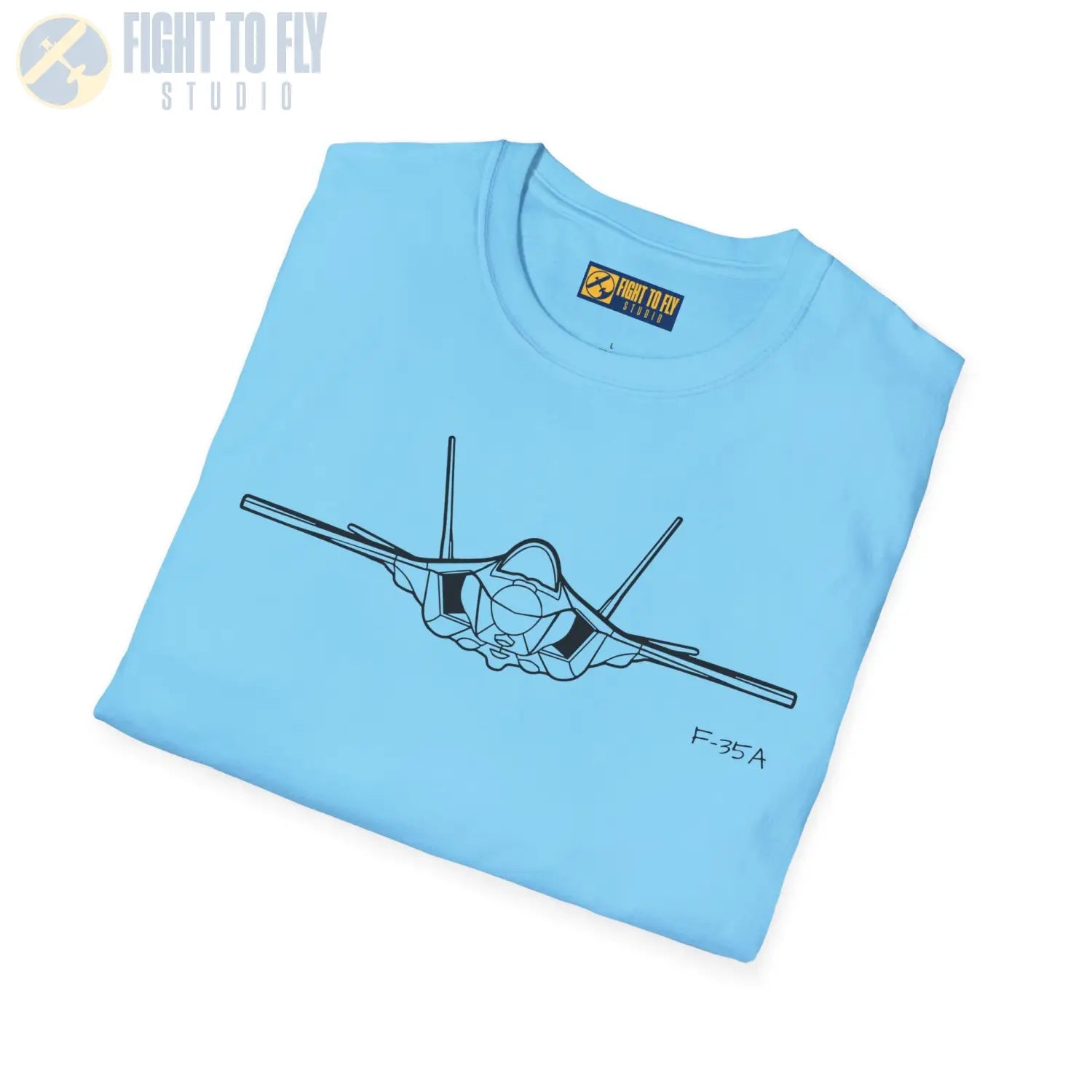 F-35 Lightning Front View T-Shirt - Pilot gifts - WWII warbird t-shirt