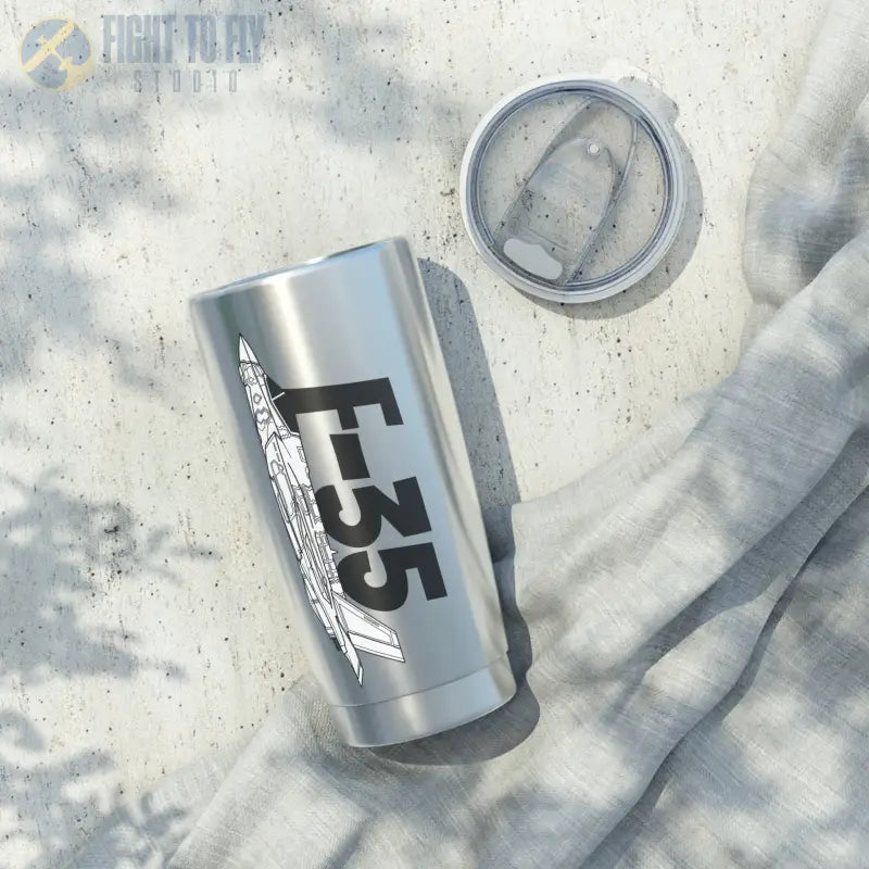 F-35 Tumbler – Stealth Fighter Jet Profile - Mug - Pilot gifts - WWII warbird t-shirt