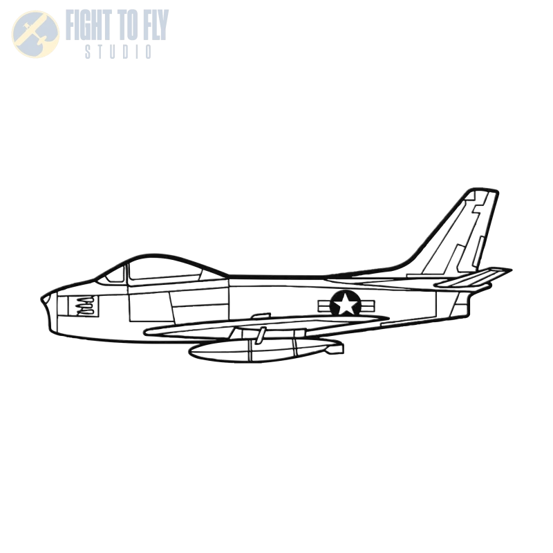 F-35 USHF Die cut Metal Wall Art - Sign - Pilot gifts - WWII warbird t-shirt