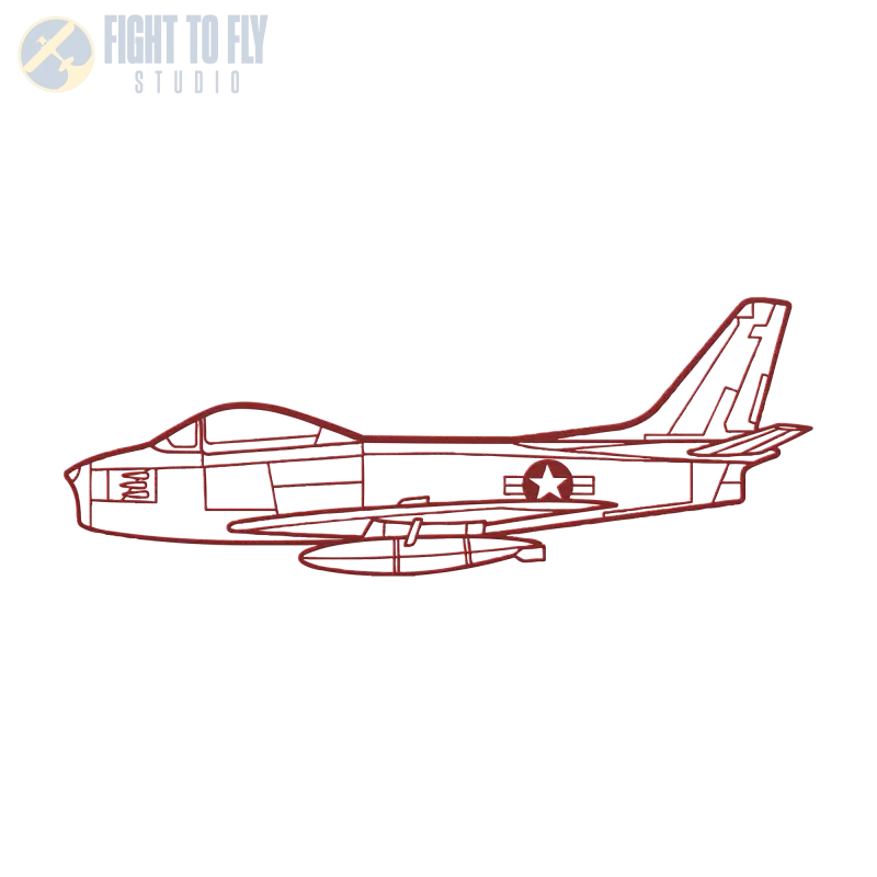 F-35 USHF Die cut Metal Wall Art - Sign - Pilot gifts - WWII warbird t-shirt