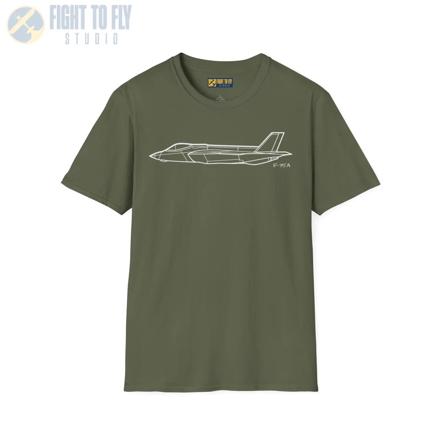 F-35A Lightning II Side View T-Shirt - Pilot gifts - WWII warbird t-shirt