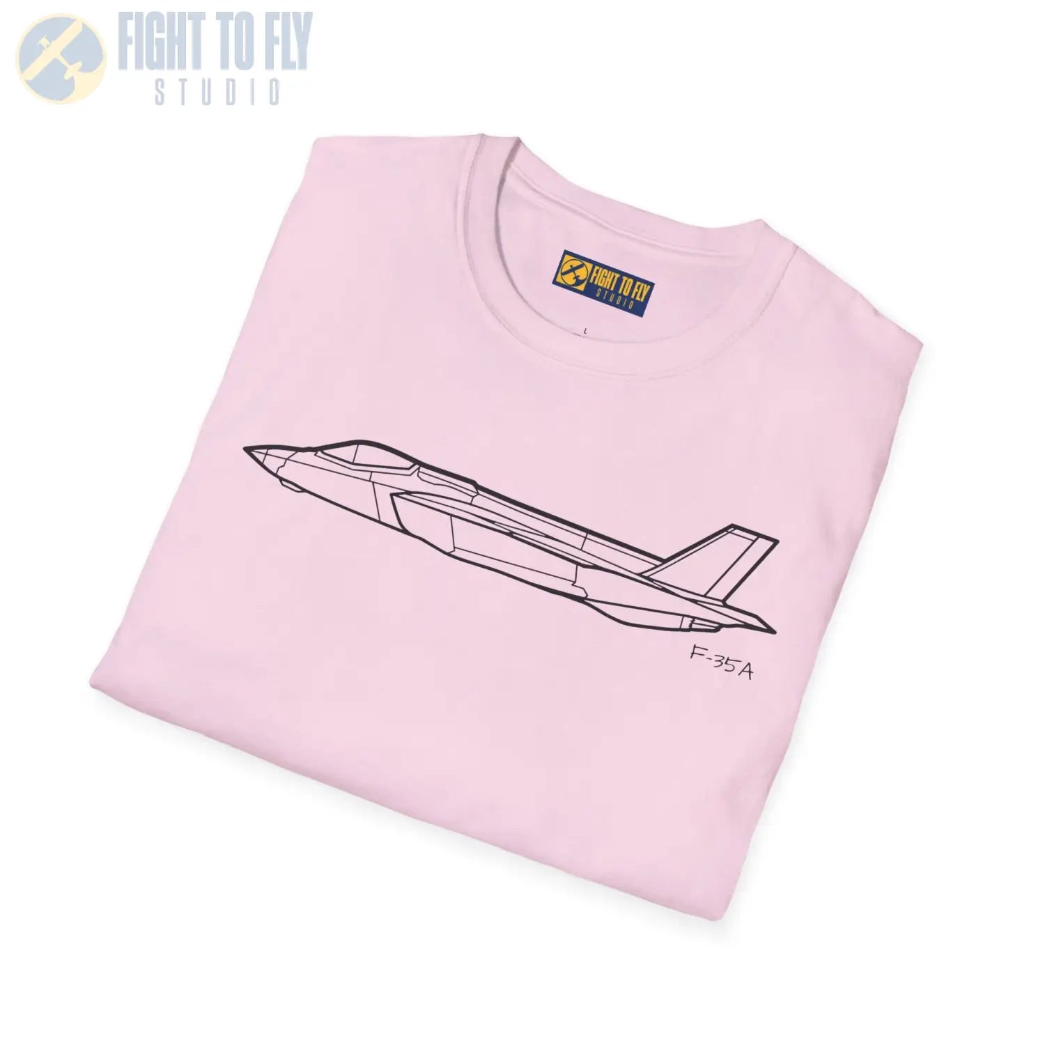 F-35A Lightning II Side View T-Shirt - Pilot gifts - WWII warbird t-shirt