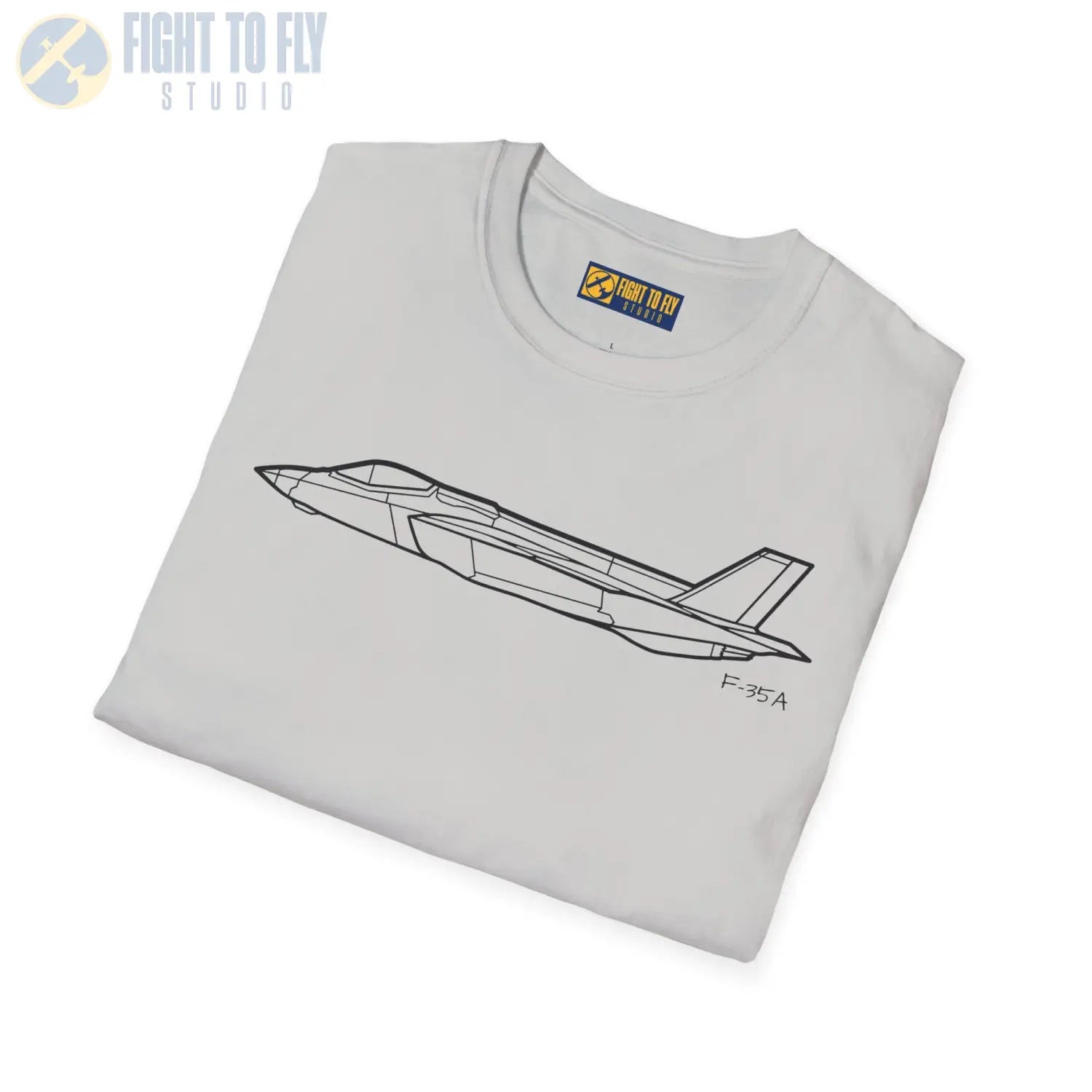 F-35A Lightning II Side View T-Shirt - Pilot gifts - WWII warbird t-shirt
