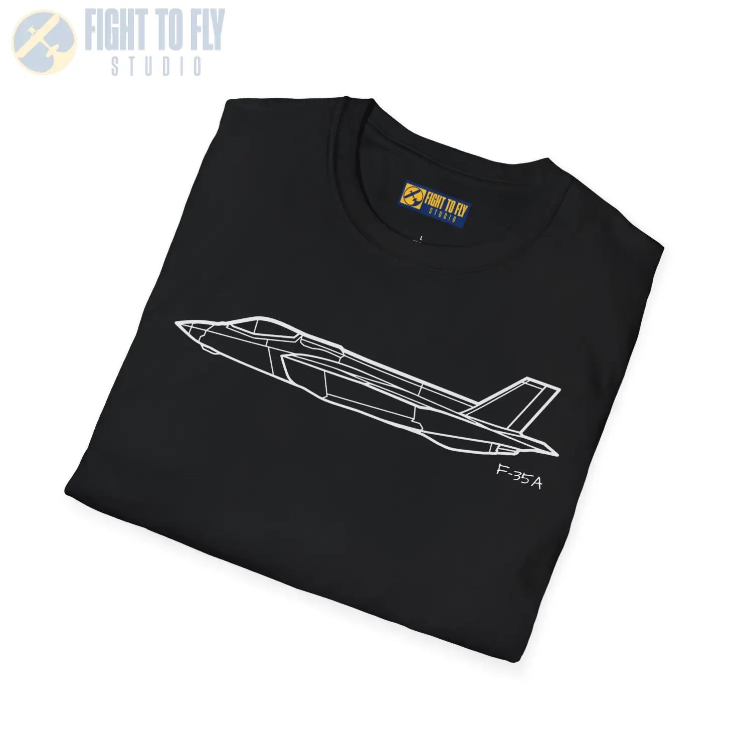 F 35A Lightning II Side View T Shirt Pilot gifts WWII warbird t shirt