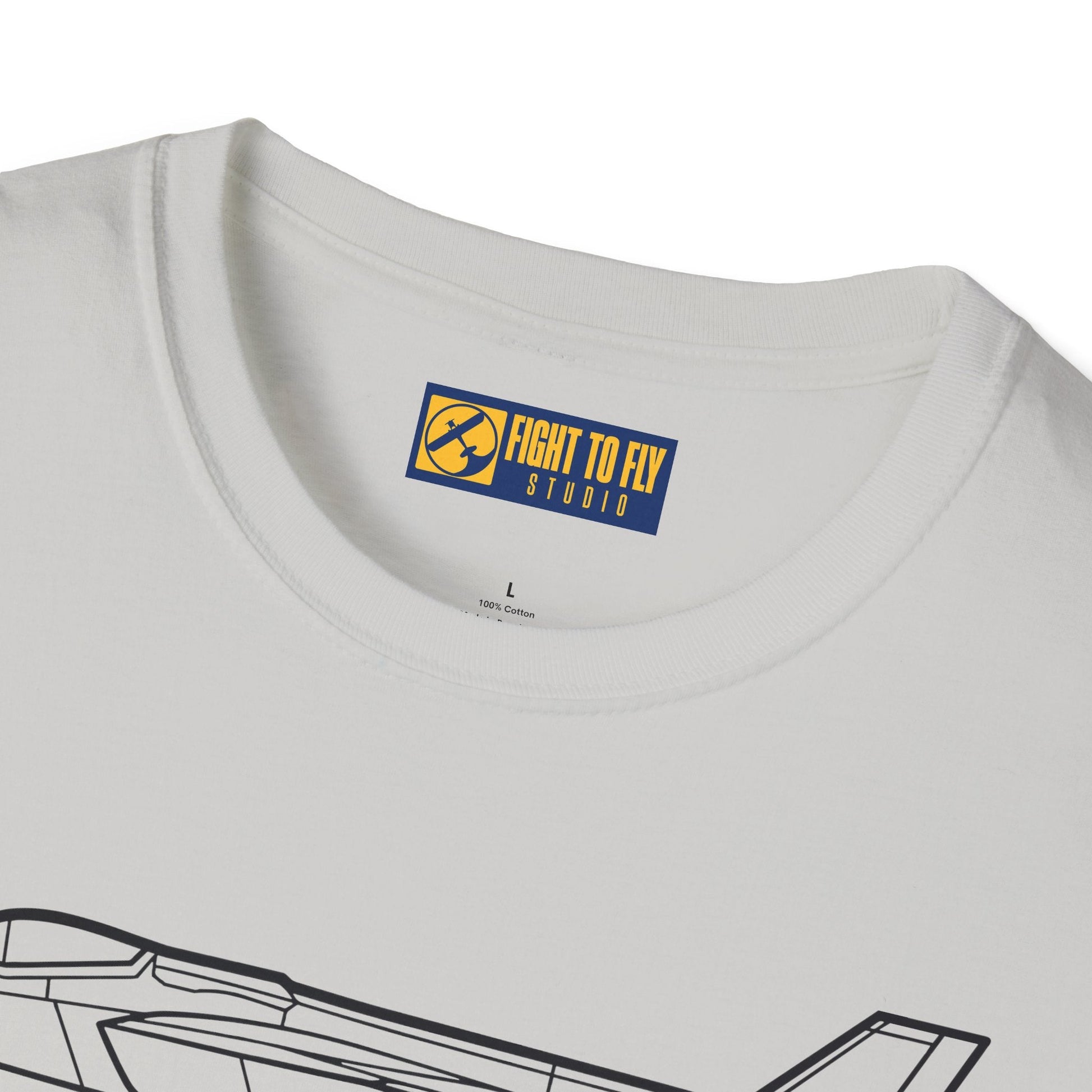 F-35A Side View T-Shirt – Stealth Fighter Jet Profile Aviation Tee - Pilot gifts - WWII warbird t-shirt