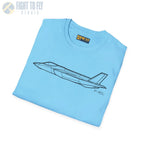 F-35C Lightning II Side View T-Shirt - Pilot gifts - WWII warbird t-shirt