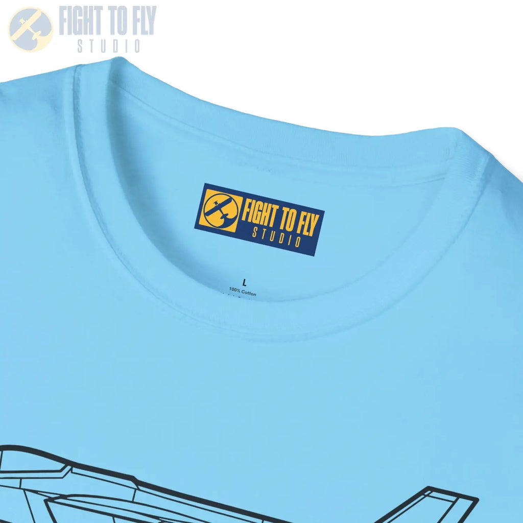F-35C Lightning II Side View T-Shirt - Pilot gifts - WWII warbird t-shirt