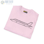 F-35C Lightning II Side View T-Shirt - Pilot gifts - WWII warbird t-shirt