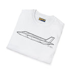 F-35C Lightning II Side View T-Shirt - Pilot gifts - WWII warbird t-shirt