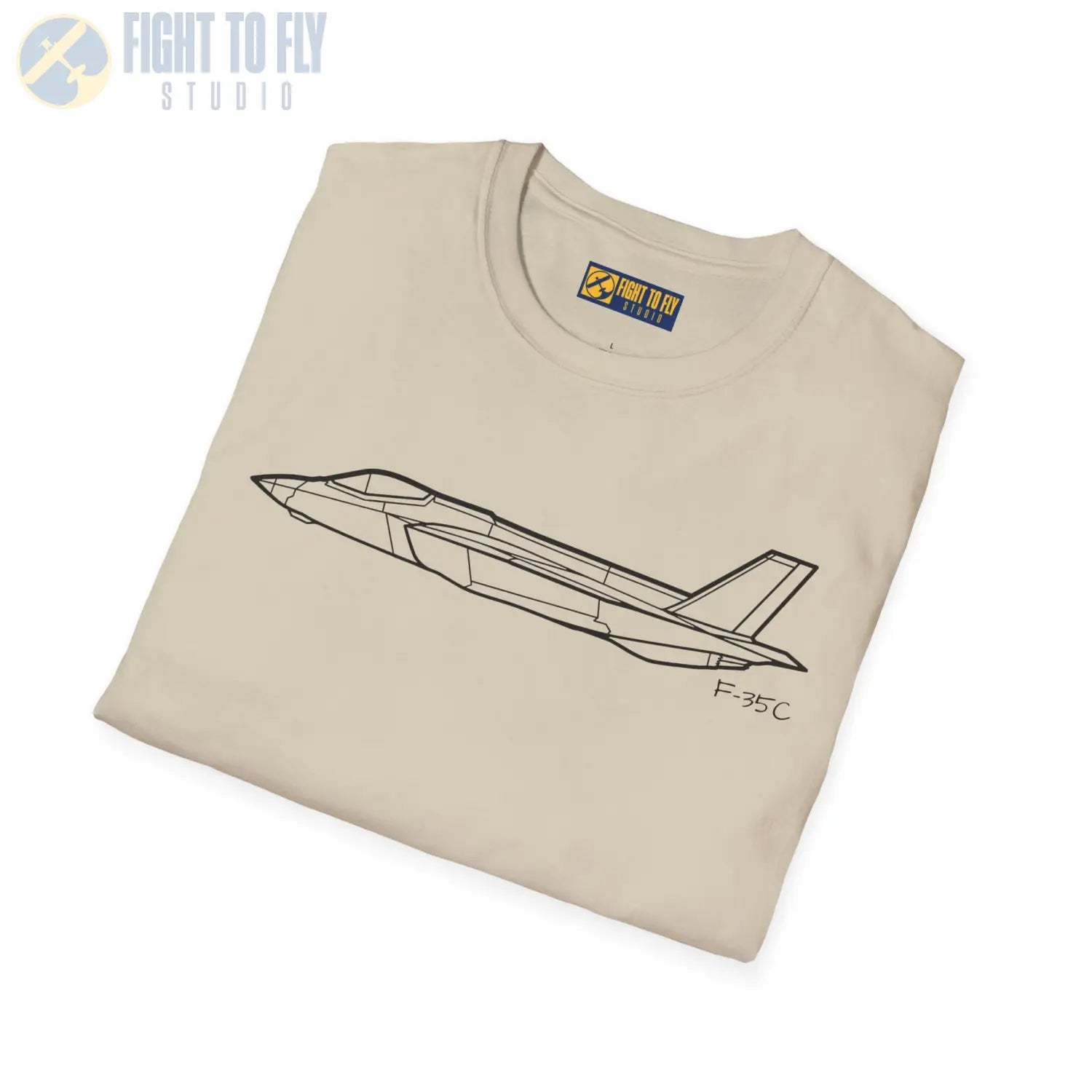 F 35C Lightning II Side View T Shirt Pilot gifts WWII warbird t shirt
