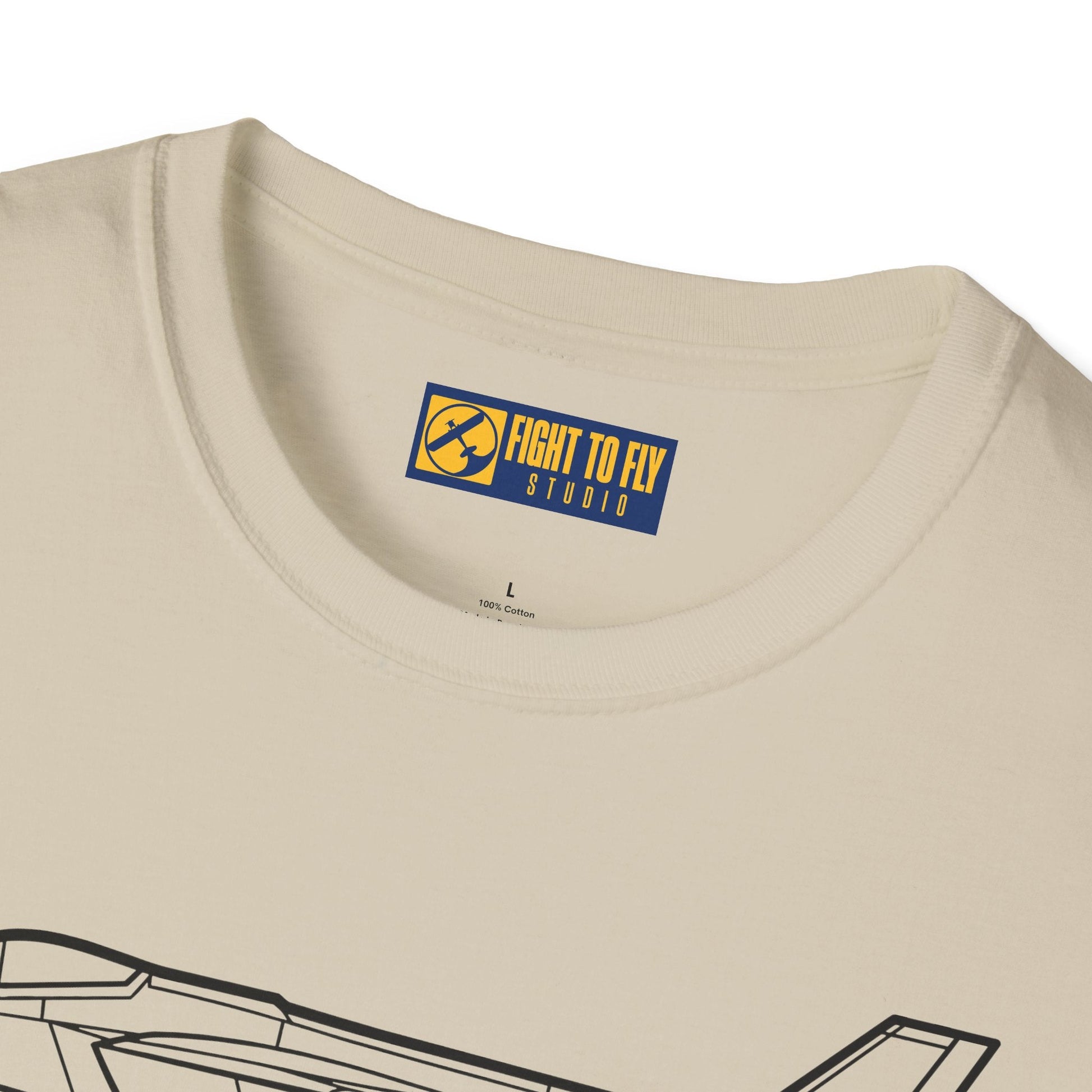 F-35C Side View T-Shirt – Carrier Variant Stealth Fighter Jet Tee - Pilot gifts - WWII warbird t-shirt