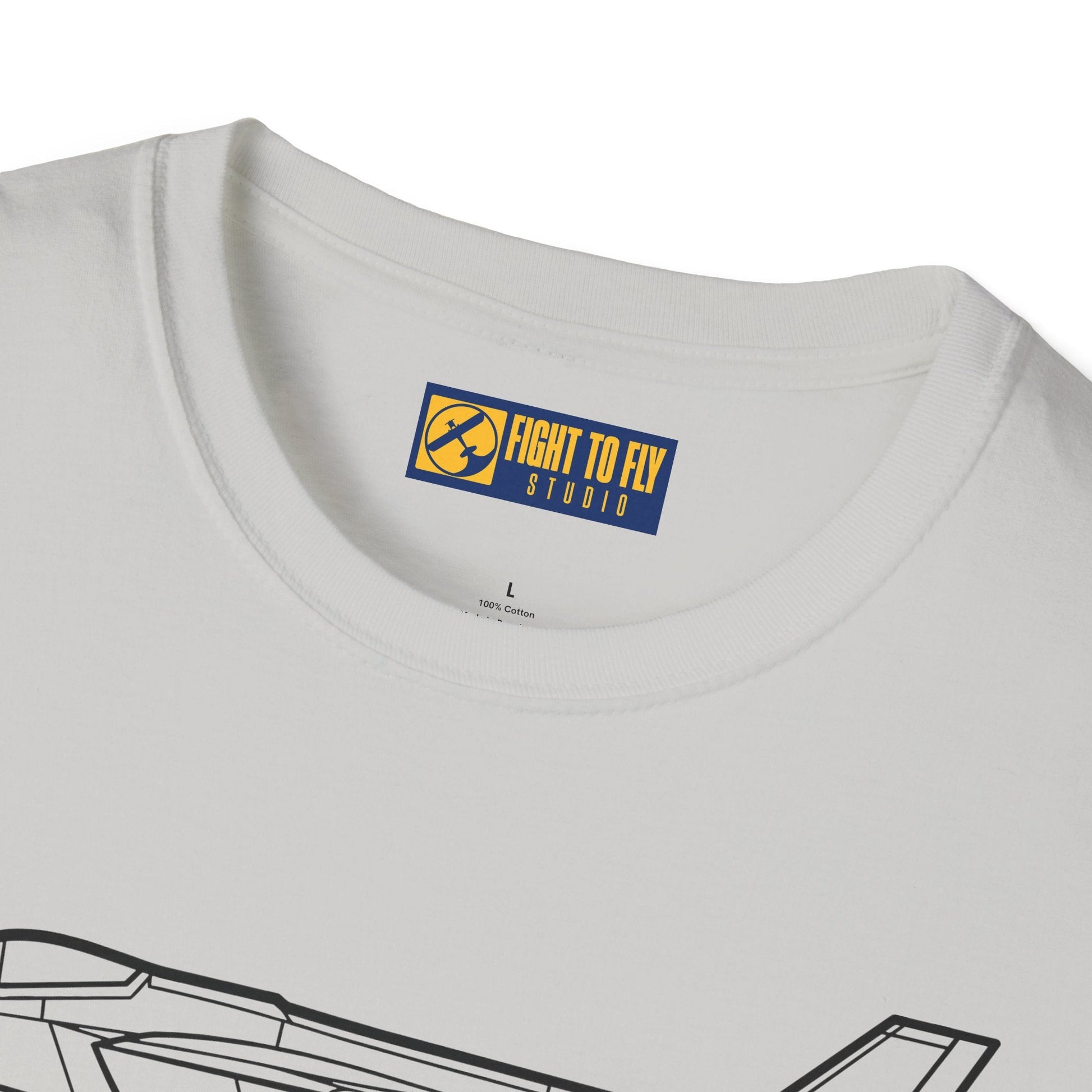 F-35C Side View T-Shirt – Carrier Variant Stealth Fighter Jet Tee - Pilot gifts - WWII warbird t-shirt