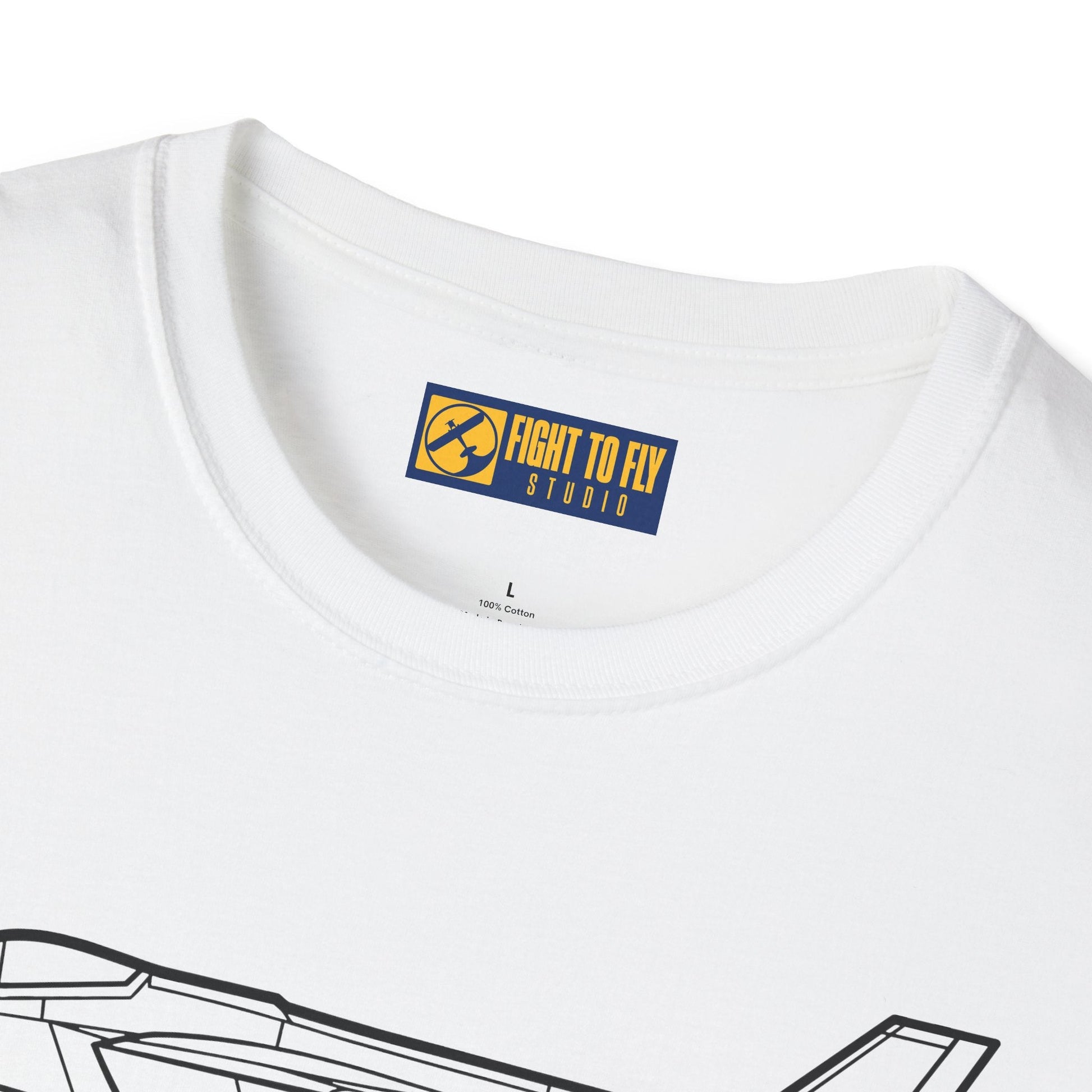 F-35C Side View T-Shirt – Carrier Variant Stealth Fighter Jet Tee - Pilot gifts - WWII warbird t-shirt